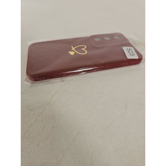 Samsung Galaxy S23 "Hearts" Rubber Red Texture Case Cover NEW - Picture 8 of 9